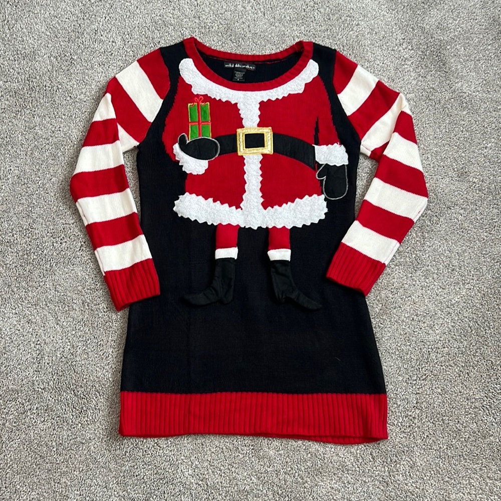 United States Sweaters 🧑🎄Santa Christmas Sweater Dress